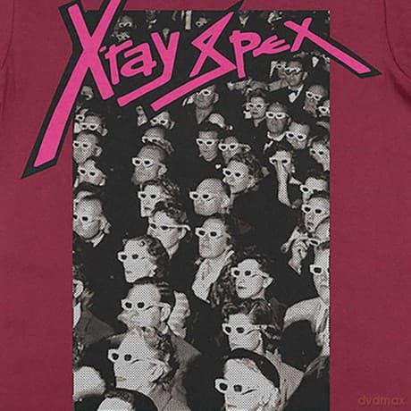 X-Ray Spex: Unisex T-Shirt: 3D Cinema (Maroon Red) (Medium)