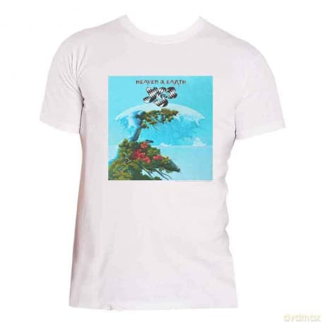 Yes: Unisex T-Shirt: Heaven & Earth (White) (Medium)