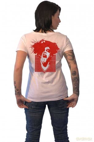 Yungblud: Ladies T-Shirt: DEADHAPPY (White) (Back Print) (Large)