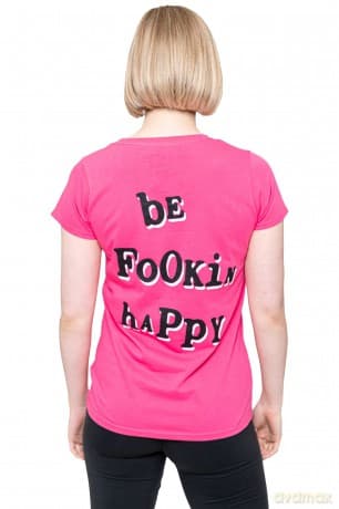 Yungblud: Ladies T-Shirt: Raver Smile (Pink) (Back Print) (Large)