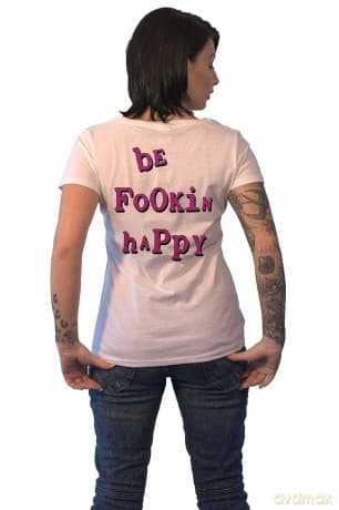 Yungblud: Ladies T-Shirt: Raver Smile (White) (Back Print) (X-Large)