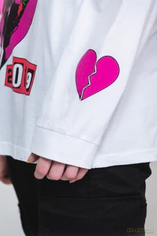 Yungblud: Unisex Long Sleeve T-Shirt: Tour (White) (Back & Sleeve Print) (Small)