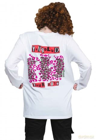 Yungblud: Unisex Long Sleeve T-Shirt: Tour (White) (Back & Sleeve Print) (Small)