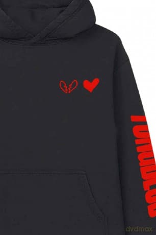 Yungblud: Unisex Pullover Hoodie: R-U-OK? (Black) (Back Print) (X-Large)