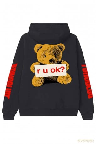 Yungblud: Unisex Pullover Hoodie: R-U-OK? (Black) (Back Print) (XX-Large)
