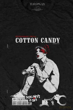 Yungblud: Unisex T-Shirt: Cotton Candy (Black) (X-Large)