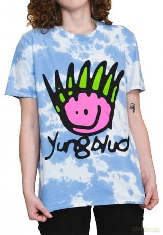 Yungblud: Unisex T-Shirt: Face (Blue) (Wash Collection) (XX-Large)
