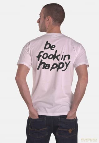 Yungblud: Unisex T-Shirt: Face (White) (Back Print) (Medium)