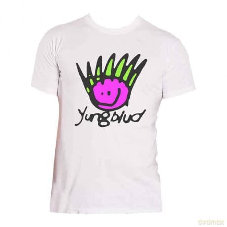 Yungblud: Unisex T-Shirt: Face (White) (Back Print) (Small)