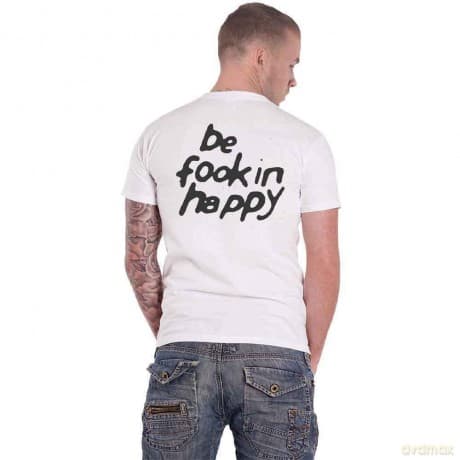 Yungblud: Unisex T-Shirt: Face (White) (Back Print) (X-Large)