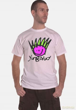Yungblud: Unisex T-Shirt: Face (White) (Back Print) (XX-Large)