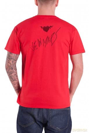 Yungblud: Unisex T-Shirt: Life on Mars (Red) (Back Print) (Large)