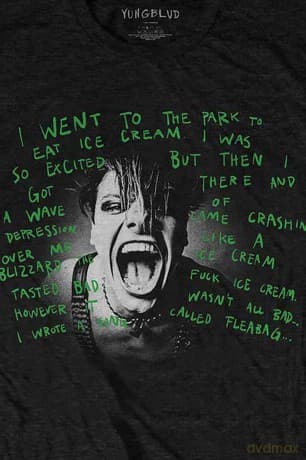 Yungblud: Unisex T-Shirt: Lyric Photo (Black) (Medium)