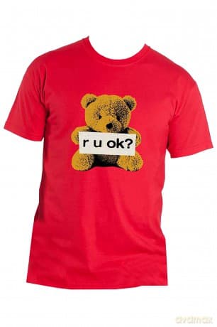 Yungblud: Unisex T-Shirt: R-U-OK? (Red) (Large)
