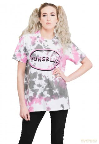 Yungblud: Unisex T-Shirt: Scratch Logo Oval (Grey) (Wash Collection) (XX-Large)