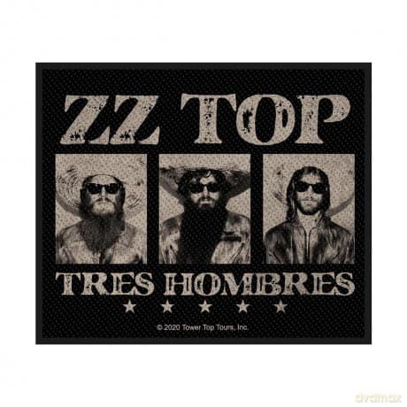 ZZ Top: Standard Patch: Tres Hombres