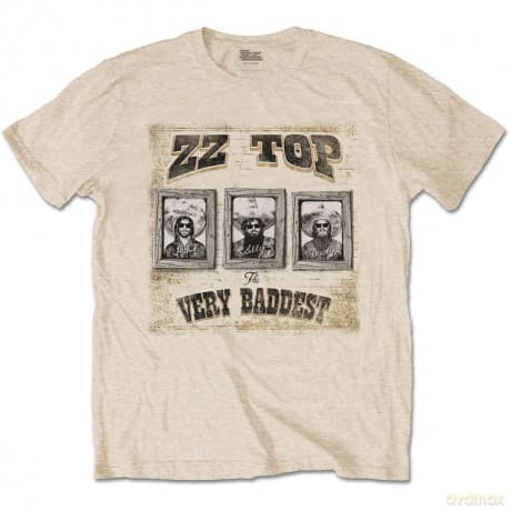 ZZ Top: Unisex T-Shirt: Very Baddest (Sand) (Medium)