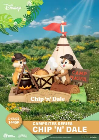 Disney D-Stage Campsite Series PVC Diorama Chip & Dale Special Edition 10 cm
