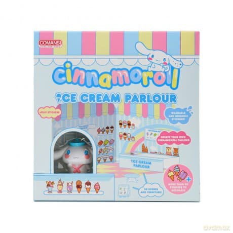 Hello Kitty and Friends Mini figure Sticker House Cinnamoroll Ice Cream Parlour