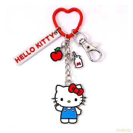 Hello Kitty Key Chain with Hello Kitty Charms 15 cm