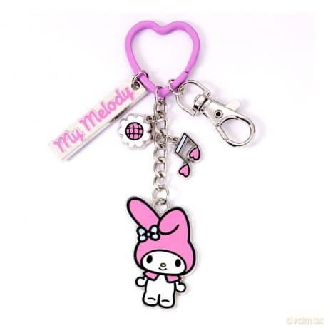 Hello Kitty Key Chain with My Melody Charms 15 cm