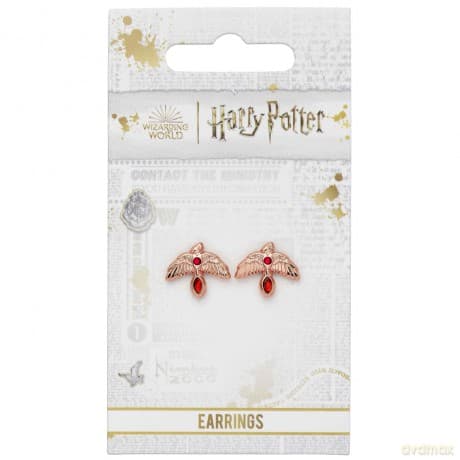 Harry Potter Earrings Fawkes (Gold plated)