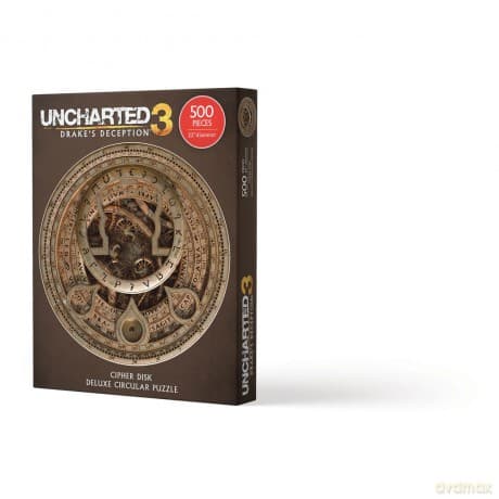 Uncharted Jigsaw Puzzle Cipher Disk Circular Deluxe (500 pieces)