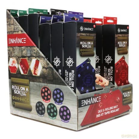 Enhance Tabletop Roll on a Scroll Bag with Dice Assortment (15)