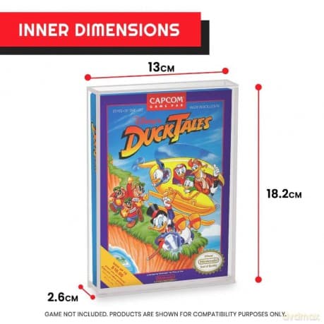 Akrylowe pudełko zabezpieczające 2-Pack for NES Games