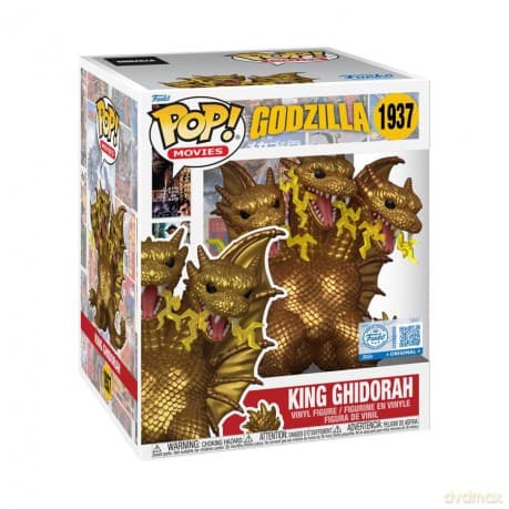 Godzilla Super Sized POP! Movies Vinyl Figure King Ghidora (Electric) 15 cm