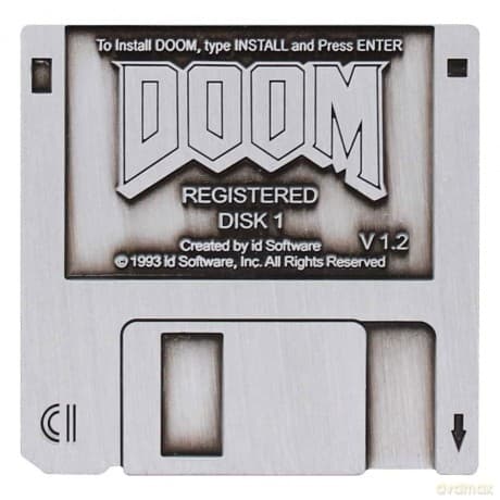 Doom Pin Badge Floppy Disk Limited Edition