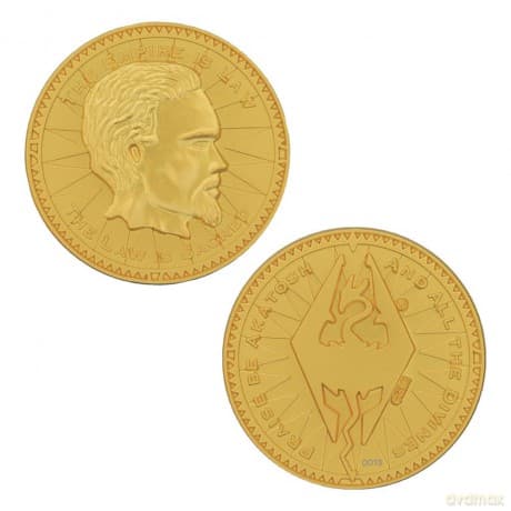 The Elder Scrolls Collectable Coin Septim Misty Gold Edition