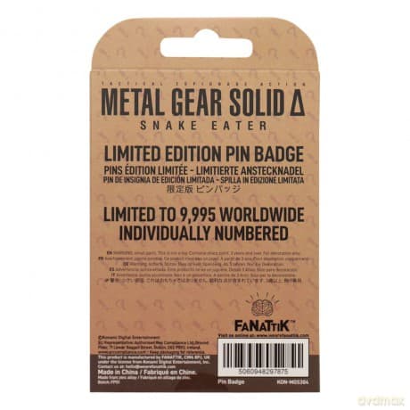 Metal Gear Solid Delta Przypinka Fox Limited Edition