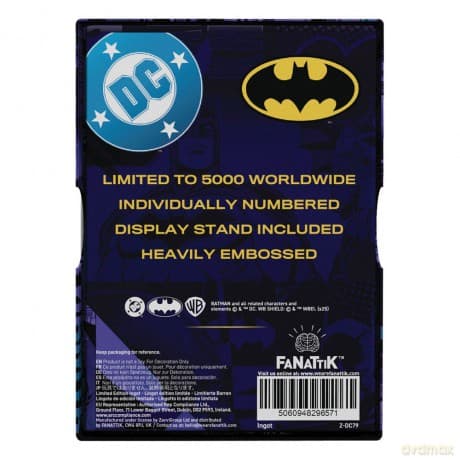 DC Comics Ingot Batman Detective Comics #9 Limited Edition