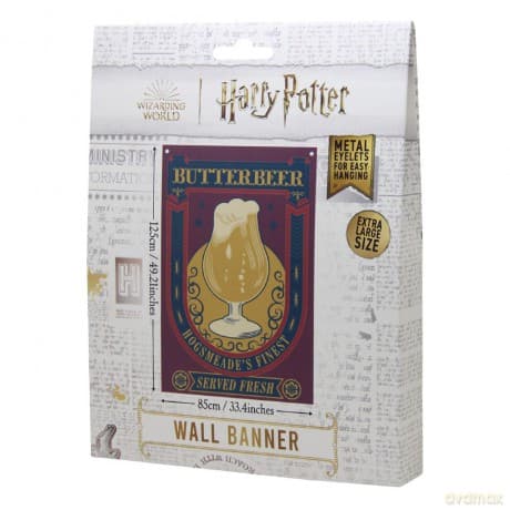 Harry Potter Wall Banner Butterbeer 125 x 85 cm