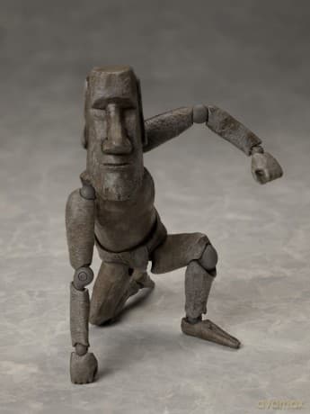 The Table Museum Figma Action Figure Moai 14 cm