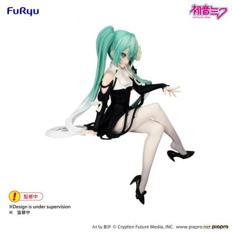 Hatsune Miku Noodle Stopper PVC Statue Flower Fairy White Rose 14 cm