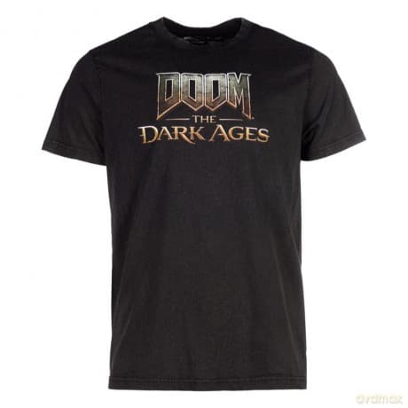 Doom The Dark Ages T-Shirt Logo Washed Out Size L