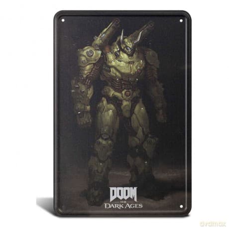 Doom The Dark Ages Metal Sign Atlan 20 x 30 cm