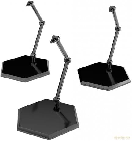 The Simple Stand Mini Nendoroid More for Mini Figures & Models Black Hex Type 3-Pack