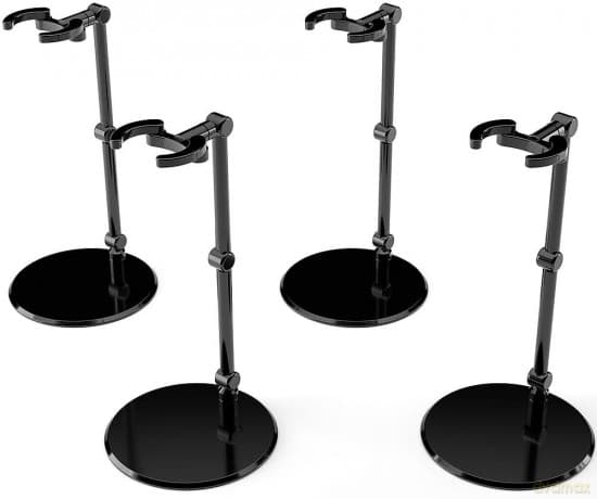 The Simple Stand Mini Nendoroid More for Mini Figures & Models mini Black 4er-Pack