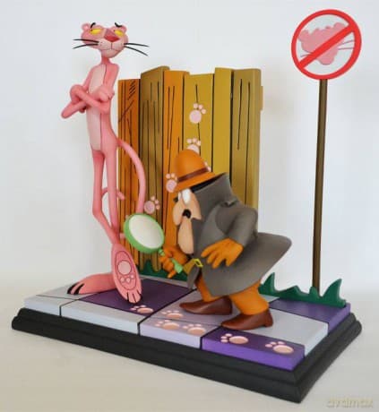 The Pink Panther Statue Pink Panther & The Inspector 41 cm
