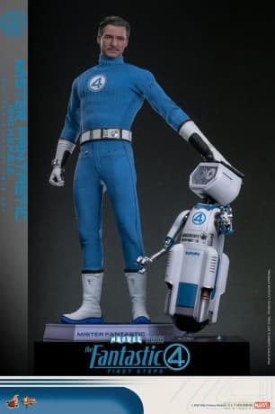 The Fantastic Four: First Steps Movie Masterpiece Action Figure 2-Pack 1/6 Mister Fantastic & H.E.R.B.I.E. 30 cm
