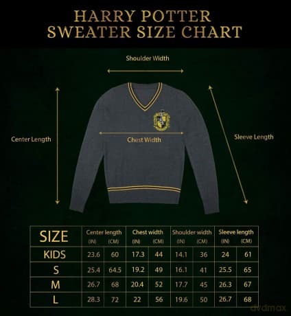 Harry Potter Knitted Sweater Hufflepuff Size L