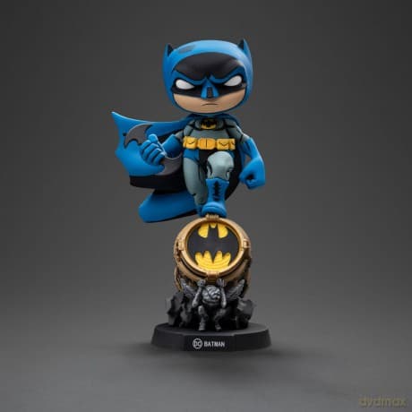 Batman Mini Co. PVC Figure Batman on Bat-Signal (Blue Variant) 15 cm