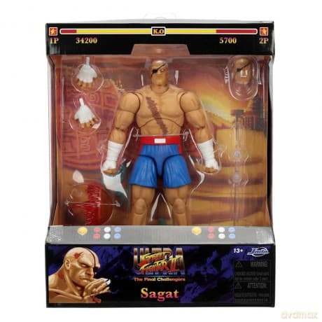 Ultra Street Fighter II: The Final Challengers Action Figure 1/12 Sagat 19 cm