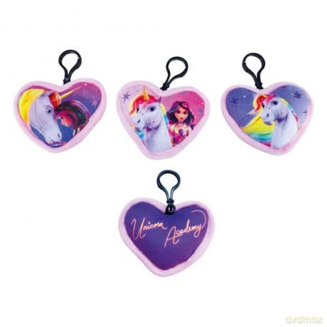 Unicorn Academy Plush Keychains Pouch Mini Cushion Assortment (12)