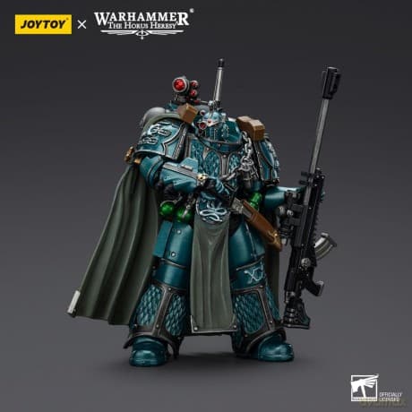 Warhammer The Horus Heresy Action Figure Alpha Legion Exodus The One who is Many With Sniper Rifle And Power Dagger 20 cm