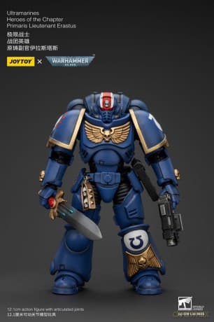 Warhammer 40k Action Figure 1/18 Ultramarines Heroes of the Chapter Primaris Lieutenant Erastus 20 cm