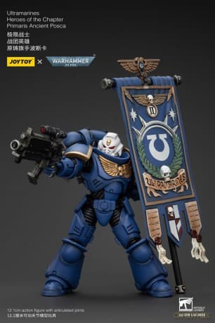 Warhammer 40k Action Figure 1/18 Ultramarines Heroes of the Chapter Primaris Ancient Posca 20 cm